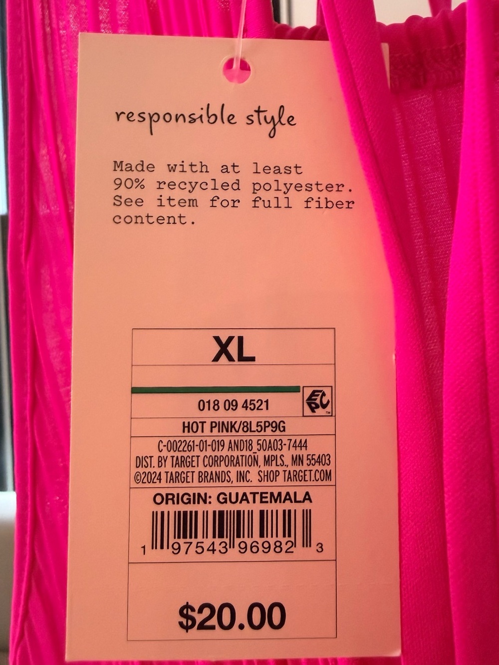 a new day Neon Hot Pink Pleated Midi Dress - Date night, vacation, night out. - Picture 5 of 7